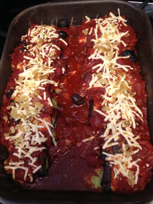 Vegan Eggplant Manicotti